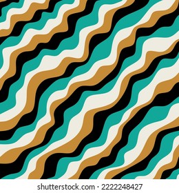 Abstract wavy pattern. Vector Illustration.