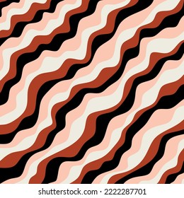 Abstract wavy pattern. Vector Illustration.