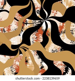 Abstract wavy pattern. Vector Illustration.