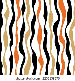 Abstract wavy pattern. Vector Illustration.