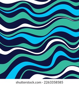 Abstract wavy pattern. Vector Illustration.