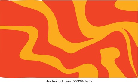 Abstractas patrón ondulado con vibrantes colores naranja y amarillo, creando una sensación dinámica y energética. Ideal para fondos, Fondos de pantalla y proyectos de diseño moderno. Adecuado tanto para impresión digital como m