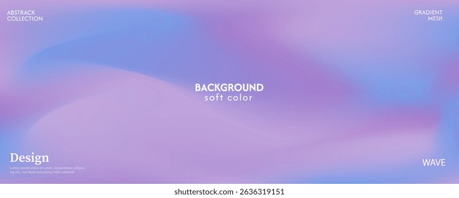 Abstract wavy pink blue texture background. Light and dark combination. Minimalist pastel color design