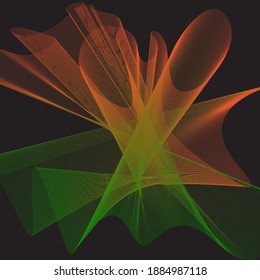 An abstract wavy psychedelic background image.
