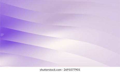 Abstract Wavy Purple Gradient Background with Smooth Flowing Lines