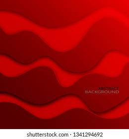 
Abstract wavy red background