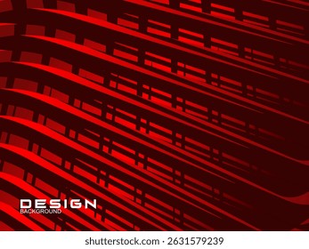 Abstrato ondulado vermelho brilhante linhas geométricas no fundo vermelho. Moderno gradiente brilhante padrão futurista vermelho. Conceito de tecnologia futurista, para capas, cartazes, banners, brochuras, sites, etc.	
