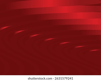 Abstract wavy red glowing geometric lines on red background. Modern shiny gradient red futuristic pattern. Futuristic technology concept, for covers, posters, banners, brochures, websites, etc.	
