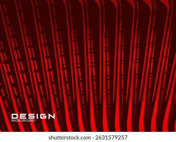 Abstrato ondulado vermelho brilhante linhas geométricas no fundo vermelho. Moderno gradiente brilhante padrão futurista vermelho. Conceito de tecnologia futurista, para capas, cartazes, banners, brochuras, sites, etc.	
