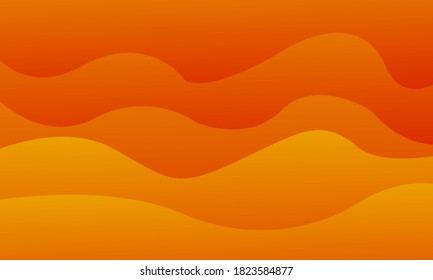 abstract wavy red orange background