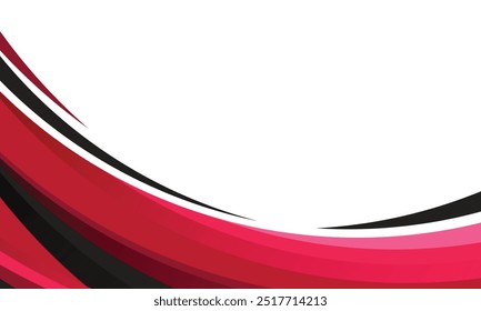 Abstract wavy red stripes racing background