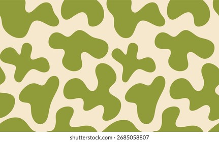Abstract wavy retro groovy psychedelic background. dynamic liquid organic shapes in 1970s hippie style background. vector illustration 