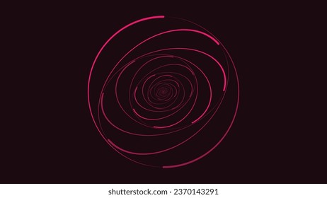 Abstract wavy round line symbol background.
