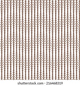 Abstract wavy seamless pattern, vector background  with brown circumferences.