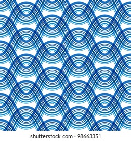 Abstract wavy seamless pattern, vector illustration