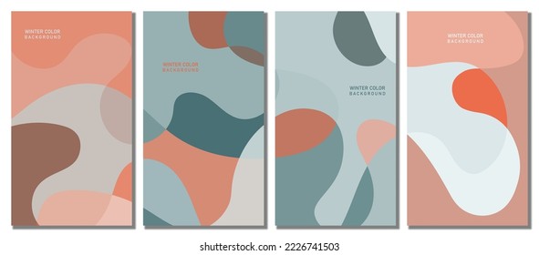 Abstrakter, gewellter Hintergrund. Design mit Winterfarbe. Vektorgrafik-Design.