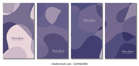 Abstract wavy set background. Design with winter color. Vector illustration design.