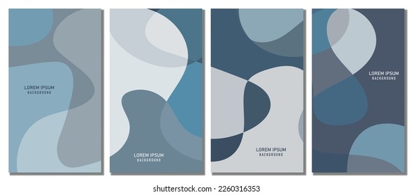 Abstrakter, gewellter Hintergrund. Design mit dunkler Farbe. Vektorgrafik.
