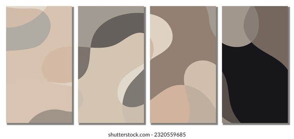 Abstrakter, gewellter Hintergrund. Design mit Pastellfarbe. Vektorgrafik-Design.