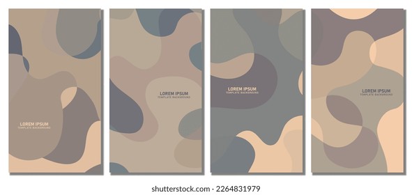 Abstract wavy set background.  Abstract background. Vector illustration.