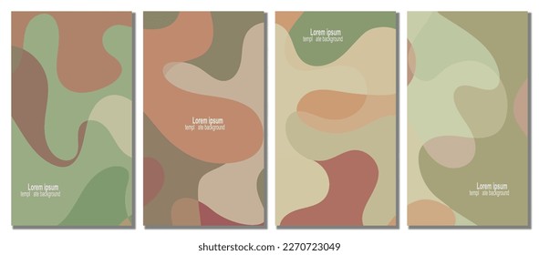 Abstract wavy set background.  Abstract background. Vector illustration.