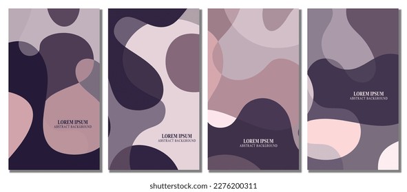 Abstract wavy set background.  Abstract background. Vector illustration.