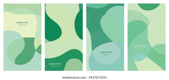 Abstract wavy set background.  Abstract background. Vector illustration.