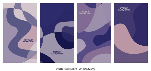 Abstract wavy set background.  Abstract background. Vector illustration.