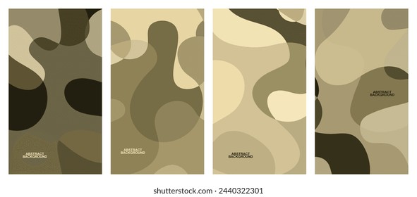 Abstract wavy set background.  Abstract background. Vector illustration.