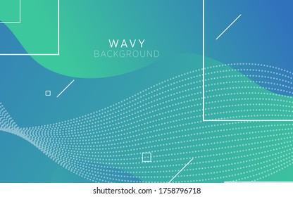 diseño de banner de fondo de forma ondulada abstracta, diseño de elementos geométricos con textura dinámica.se puede usar en afiches, banner,web y más