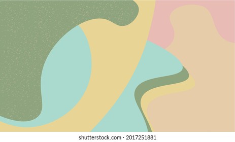 abstract wavy shapes background pastel colors vector