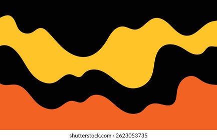 Modelo de plano de fundo de formas onduladas abstratas com espaço de cópia. Design de tampa moderno e minimalista.