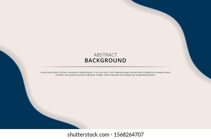 abstract wavy shapes paper cut background. Abstract realistic papercut decoration textured with wavy layers and texture 3d effect pattern. 3d topography relief. Vector cover illustration