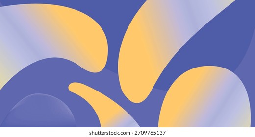 Formas onduladas abstractas con Gradientes dorados suaves en el diseño moderno de fondo de bígaro.