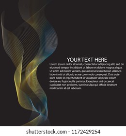 Abstract wavy smoke colorful vector background, EPS10