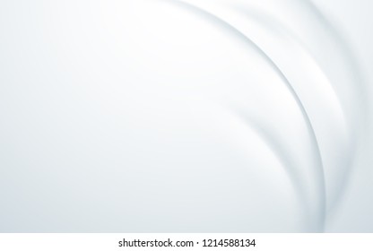 Abstract wavy smooth curve background. Illustration vector