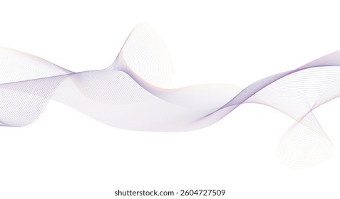 Abstract wavy smooth dynamic illustration. Vector background for web in motion style.