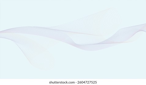Abstract wavy smooth dynamic illustration. Vector background for web in motion style.