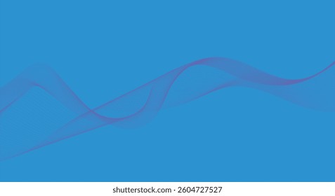 Abstract wavy smooth dynamic illustration. Vector background for web in motion style.