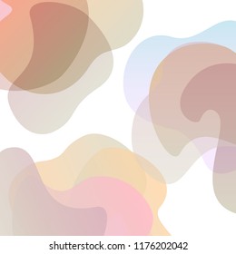 abstract wavy soft pastel gradient colored shapes background