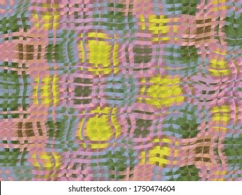 abstract wavy square graphic fabric background vector