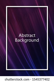 Abstract wavy square grid on a black background. Bright color gradient. Elegant background for wallpaper, banner, cover, flyer. Business template. Vector illustration