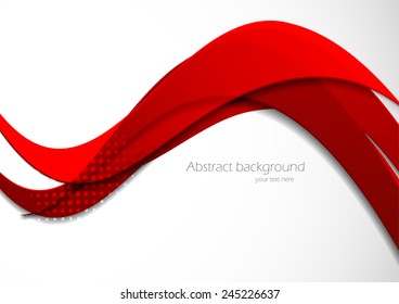 Abstract wavy striped background with shadows and motion effect