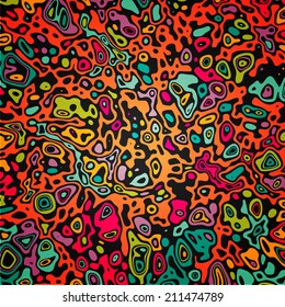 Abstract wavy striped background. Texture of wood or water surface. It is possible to use as a Camouflage. Varicolored Zebra print. Vector illustration.