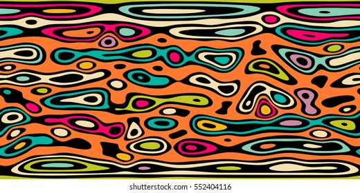 Abstract wavy striped background. Texture of wood or water surface.  Varicolored Zebra print. Vector illustration. Seamless fractal decorative background. 