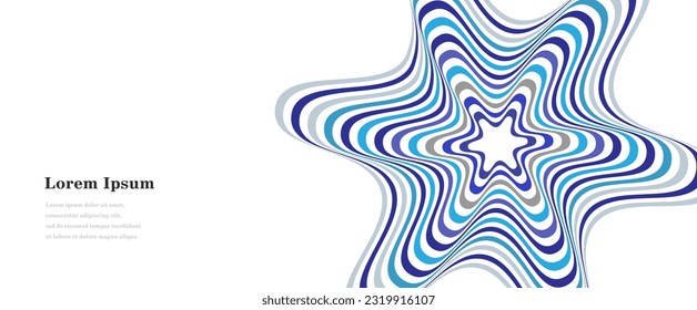 abstract wavy stripes, geometric blue gray texture background, scientific technology, retro style concept