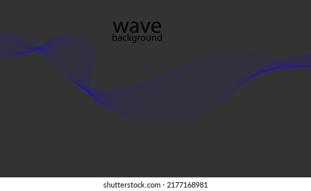 Resumen de rayas onduladas sobre un fondo aislado.Buena para materiales de promoción, folletos, banners.  Ilustración del vector EPS 10.