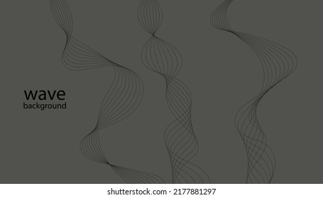 Abstract wavy stripes on a background isolated.Good for promotion materials, brochures, banners.  Vector illustration EPS 10.