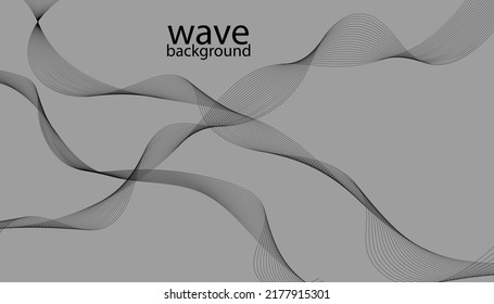 Abstract wavy stripes on a background isolated.Good for promotion materials, brochures, banners.  Vector illustration EPS 10.
