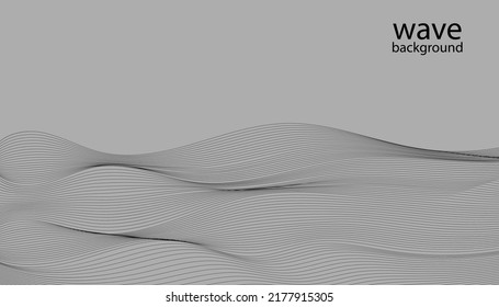 Abstract wavy stripes on a background isolated.Good for promotion materials, brochures, banners.  Vector illustration EPS 10.
